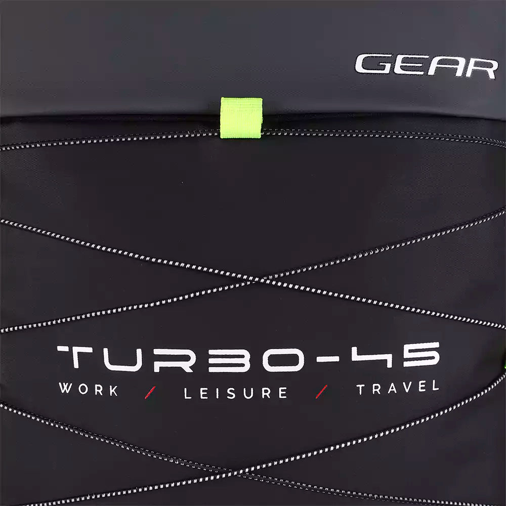 VIPUL VIBE Turbo 21"/45L Large Water Resistant Anti theft Laptop Backpack with Raincover | Backpack | Daypack |Briefcase | Travel Bag For Men/Women (Black - Grey)
