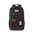VIPUL VIBE Classic 2 19"/31L Anti Theft Faux leather Large Water Resistant Laptop Backpack/Casual Backpack/Daypack/Travel Backpack/College Bag For Men/Women (Black - Brown)