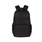 Gear Vintage 2 18"/28L Large Anti Theft Faux Leather Water Resitant Laptop Backpack/Office Bag/ Casual Bag/Travel Backpack for Men/Women (Black - Black)