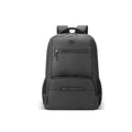 VIPUL VIBE Quantum 3 18"/29L Antitheft Large Faux Leather Water Resistant Laptop backpack with Raincover/Laptop backpack/Casual Backpack/Daypack/Travel Backpack/College Bag For Men/Women(Black-Black)