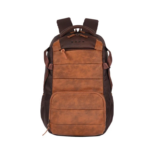 VIPUL VIBE Aspire 4 18"/31L Large Faux Leather Water Resistant Laptop backpack/Laptop backpack/Casual Backpack/Daypack/Travel Backpack/College Bag For Men/Women(Tan-Brown)