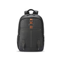 Gear Classic 4 Faux Leather (Without Anti Theft) 16"/20L Medium Water Resistant Laptop Backpack/Casual Backpack/Daypack/Travel Backpack/College Bag For Men/Women(Black - Black)