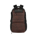 VIPUL VIBE Aspire 3 19"/35L Faux Leather Large Water Resistant Laptop Backpack | Casual Backpack | Daypack | Travel Backpack | College Bag For Men/Women(Brown-Black)