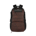 VIPUL VIBE Aspire 3 19"/35L Faux Leather Large Water Resistant Laptop Backpack | Casual Backpack | Daypack | Travel Backpack | College Bag For Men/Women(Brown-Black)