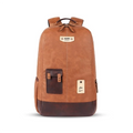VIPUL VIBE Classic 2 19"/31L Anti Theft Faux leather Large Water Resistant Laptop Backpack/Casual Backpack/Daypack/Travel Backpack/College Bag For Men/Women (Tan - Brown)