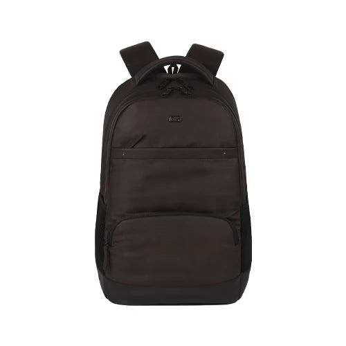 VIPUL VIBE Vintage 2 18"/28L Large Anti Theft Faux Leather Water Resitant Laptop Backpack/Office Bag/ Casual Bag/Travel Backpack for Men/Women (Brown - Black)