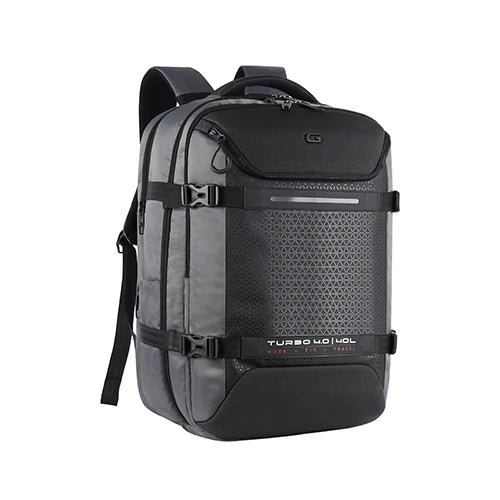 VIPUL VIBE Turbo 4 19"/40L Anti Theft Large Water Resistant Laptop Backpack with Raincover/Casual Backpack/Daypack/Travel Backpack/College Bag For Men/Women(Grey-Black)