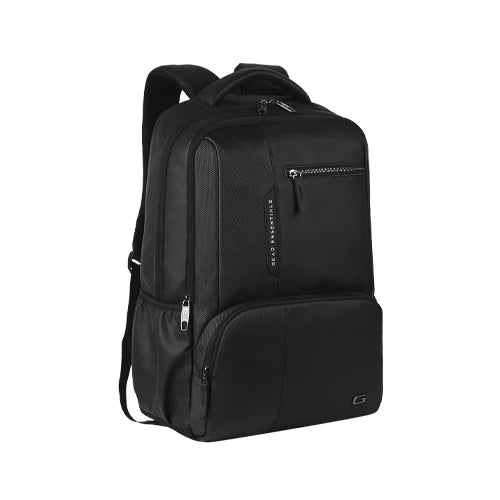VIPUL VIBE Vintage 2 19"/31L anti theft faux leather Medium Water Resistant Laptop Backpack/Casual Backpack/Daypack/Travel Backpack/College Bag For Men/Women(Pitch Black - Black)