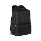 VIPUL VIBE Vintage 2 19"/31L anti theft faux leather Medium Water Resistant Laptop Backpack/Casual Backpack/Daypack/Travel Backpack/College Bag For Men/Women(Pitch Black - Black)
