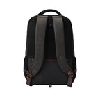 Gear Quantum 3 18"/29L Antitheft Large Faux Leather Water Resistant Laptop backpack with Raincover/Laptop backpack/Casual Backpack/Daypack/Travel Backpack/College Bag For Men/Women(Brown-Black)