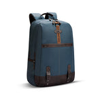 VIPUL VIBE Classic 4 19"/31L Anti Theft Faux Leather Medium Water Resistant Laptop Backpack/Casual Backpack/Daypack/Travel Backpack/College Bag For Men/Women(Teal-Brown)