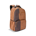 VIPUL VIBE Vintage 2 Faux Leather(Without Antitheft) 19"/34L Large Water Resistant Laptop Backpack/Casual Backpack/Daypack/Travel Backpack/College Bag For Men/Women(Brown-Tan)