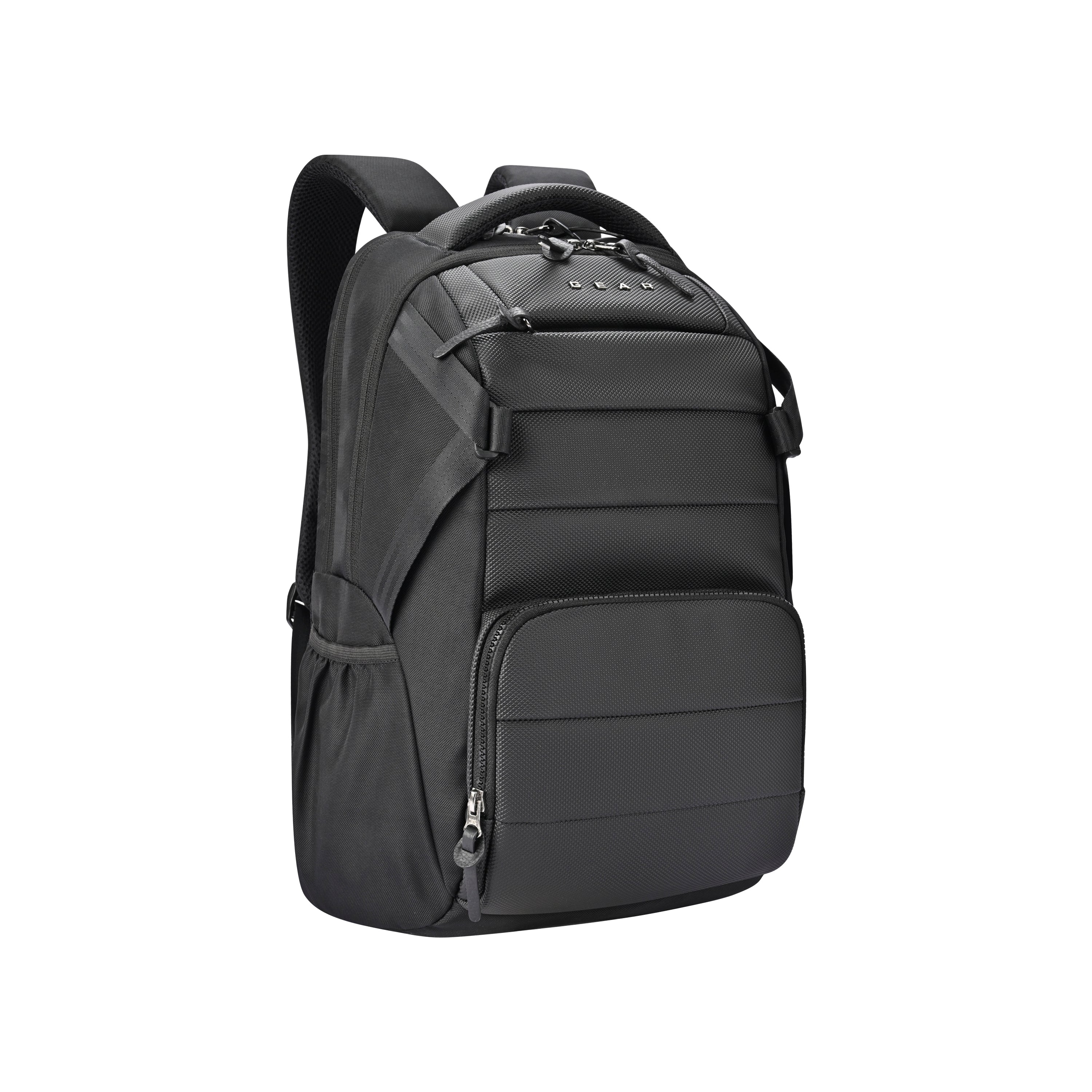 Aspire Faux Leather Laptop Backpack 17 (Black Black)