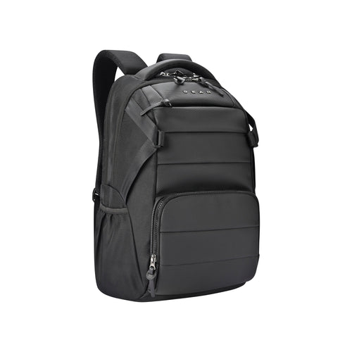Aspire Faux Leather Laptop Backpack 17 (Black Black)
