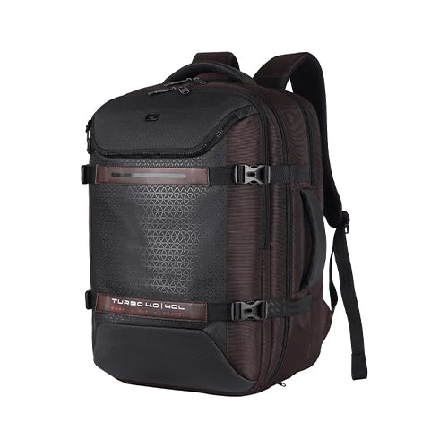 VIPUL VIBE Turbo 4 19"/40L Anti Theft Large Water Resistant Laptop Backpack with Raincover/Casual Backpack/Daypack/Travel Backpack/College Bag For Men/Women(Brown-Black)