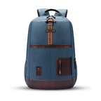Gear Classic 6 18"/31L Antitheft Large Faux Leather Water Resistant Laptop backpack/Laptop backpack/Casual Backpack/Daypack/Travel Backpack/College Bag For Men/Women(Teal-Brown)