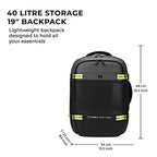 Turbo 3 anti theft faux leather with raincover 19"/40L (Black-Grey)