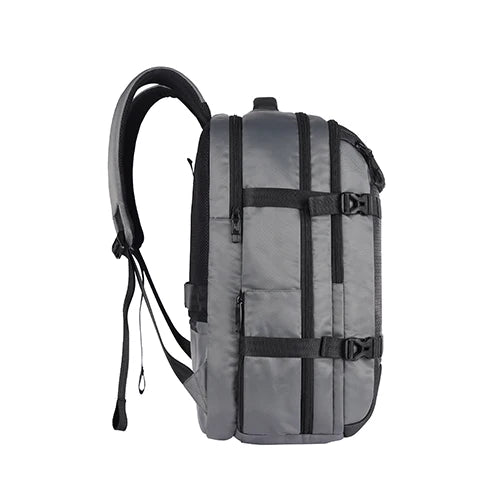 VIPUL VIBE Turbo 4 19"/40L Anti Theft Large Water Resistant Laptop Backpack with Raincover/Casual Backpack/Daypack/Travel Backpack/College Bag For Men/Women(Grey-Black)