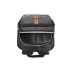 VIPUL VIBE Classic 6 18"/31L Antitheft Large Faux Leather Water Resistant Laptop backpack/Laptop backpack/Casual Backpack/Daypack/Travel Backpack/College Bag For Men/Women(Black-Brown)