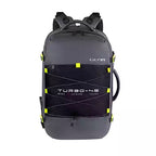 Gear Turbo 21"/45L Large Water Resistant Anti theft Laptop Backpack with Raincover | Backpack | Daypack |Briefcase | Travel Bag For Men/Women (Black - Grey)