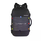 Gear Turbo 21"/45L Large Water Resistant Anti theft Laptop Backpack with Raincover | Backpack | Daypack |Briefcase | Travel Bag For Men/Women (Black - White)