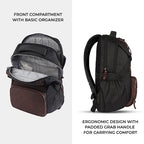 VIPUL VIBE Aspire 4 18"/31L Large Faux Leather Water Resistant Laptop backpack/Laptop backpack/Casual Backpack/Daypack/Travel Backpack/College Bag For Men/Women(Brown-Black)