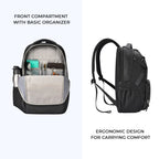 Aspire Faux Leather Laptop Backpack 17 (Black Black)