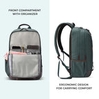 VIPUL VIBE Classic 4 19"/31L anti theft faux leather Medium Water Resistant Laptop Backpack/Casual Backpack/Daypack/Travel Backpack/College Bag For Men/Women(Green - Brown)