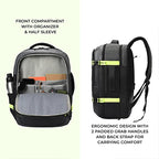 Turbo 3 anti theft faux leather with raincover 19"/40L (Black-Grey)