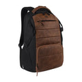 Gear Aspire 3 19"/31L Faux Leather Large Water Resistant Laptop Backpack | Casual Backpack | Daypack | Travel Backpack | College Bag For Men/Women(Tan - Black)