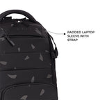 Gear Aspire 4 18"/31L Large Faux Leather Water Resistant Laptop backpack/Laptop backpack/Casual Backpack/Daypack/Travel Backpack/College Bag For Men/Women(Black-Grey)