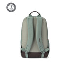 VIPUL VIBE Classic 4 Faux Leather (Without Anti Theft) 16"/20L Medium Water Resistant Laptop Backpack/Casual Backpack/Daypack/Travel Backpack/College Bag For Men/Women(Sage Green - Brown)
