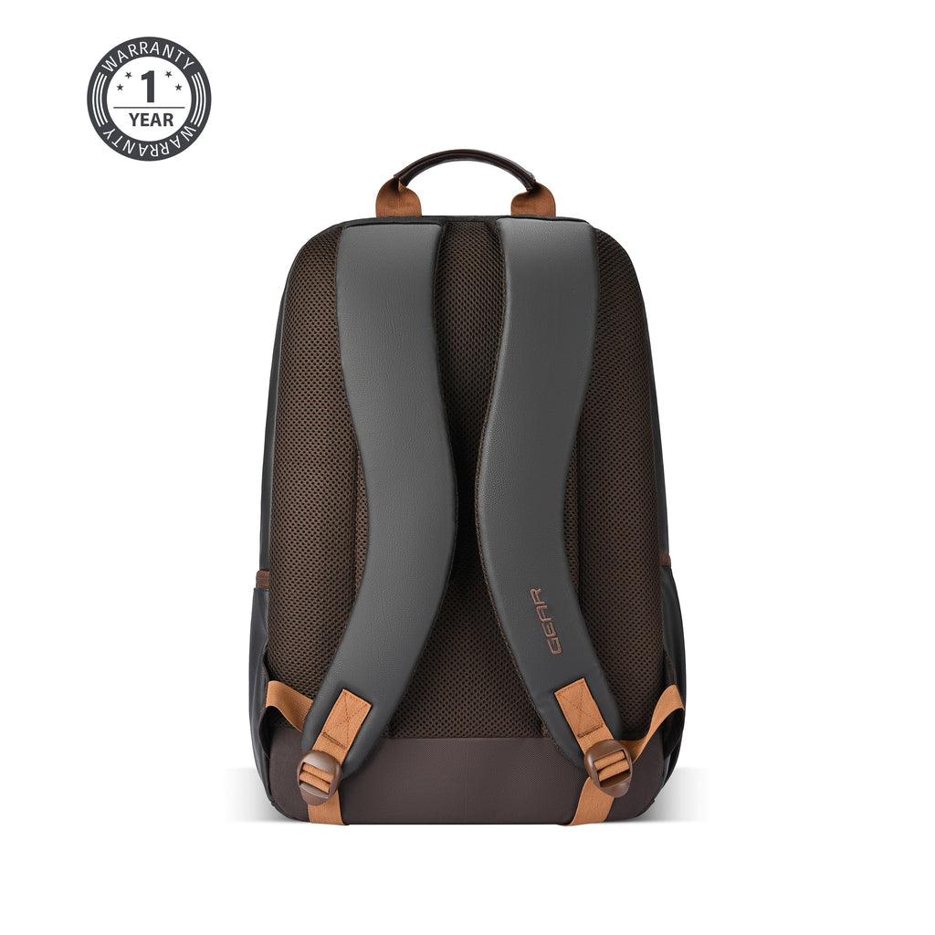 VIPUL VIBE Vintage 2 Faux Leather(Without Antitheft) 19"/34L Large Water Resistant Laptop Backpack/Casual Backpack/Daypack/Travel Backpack/College Bag For Men/Women(Brown-Tan)