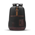 Gear Classic 6 18"/31L Antitheft Large Faux Leather Water Resistant Laptop backpack/Laptop backpack/Casual Backpack/Daypack/Travel Backpack/College Bag For Men/Women(Black-Brown)