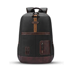 VIPUL VIBE Classic 6 18"/31L Antitheft Large Faux Leather Water Resistant Laptop backpack/Laptop backpack/Casual Backpack/Daypack/Travel Backpack/College Bag For Men/Women(Black-Brown)