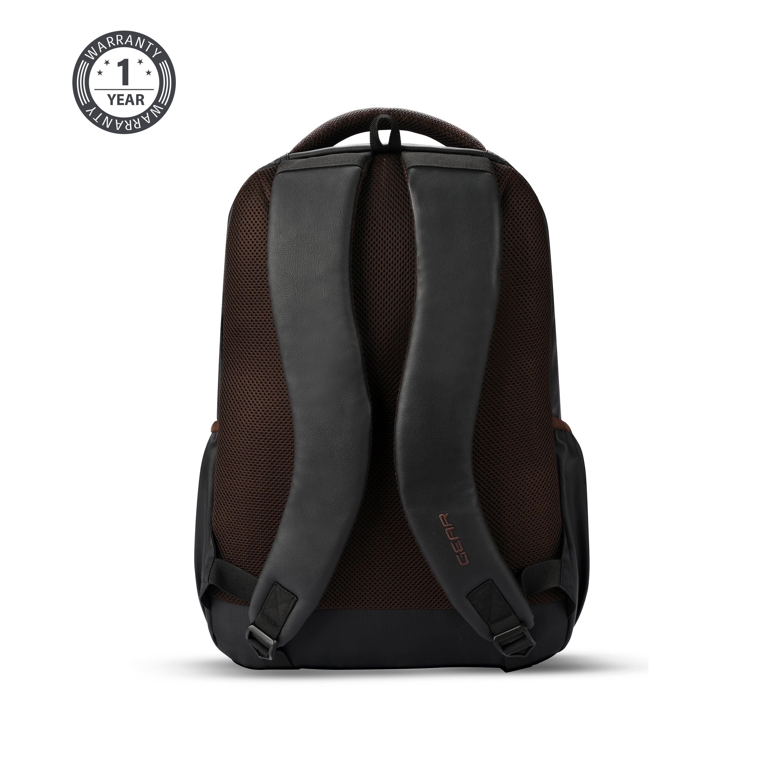 VIPUL VIBE Vintage 2 Faux Leather(Without Antitheft) 19"/34L Large Water Resistant Laptop Backpack/Casual Backpack/Daypack/Travel Backpack/College Bag For Men/Women(Black-Brown)