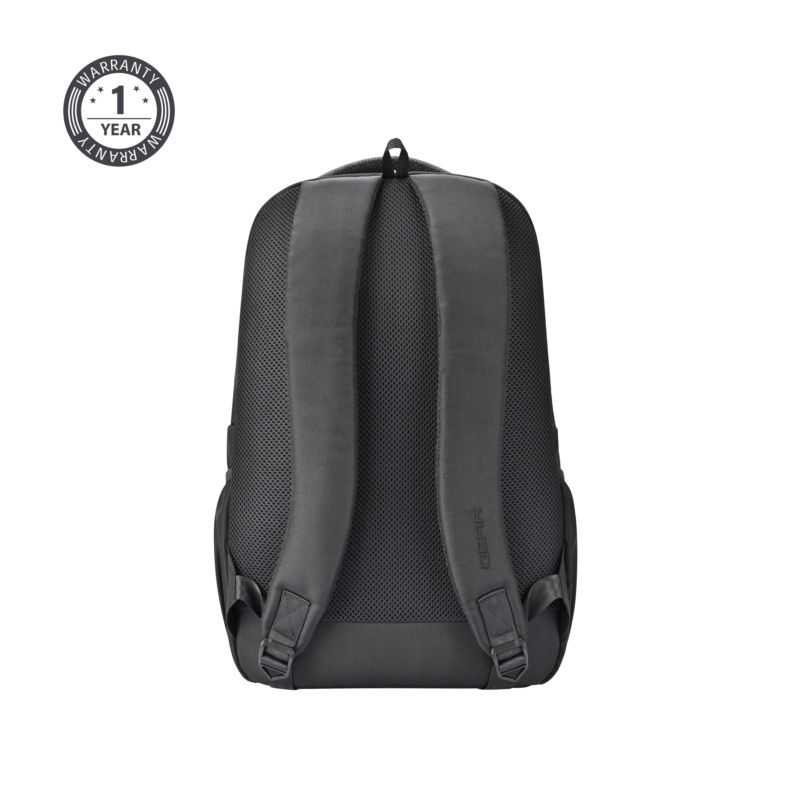 Aspire Faux Leather Laptop Backpack 17 (Black Black)