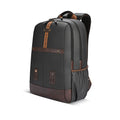 VIPUL VIBE Classic 4 Faux Leather (Without Antitheft) 19"/32L Large Water Resistant Laptop Backpack/Casual Backpack/Daypack/Travel Backpack/College Bag For Men/Women(Black - Brown)