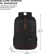 Gear Classic Anti Theft Faux Leather 31L (Black-Brown)