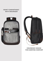 Gear Classic Anti Theft Faux Leather 31L (Black-Brown)