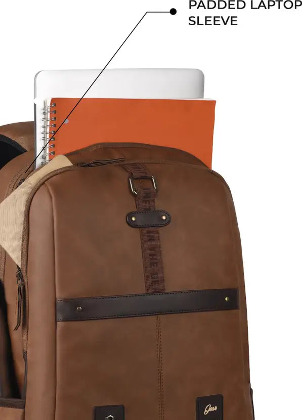 Gear Classic Anti Theft Faux Leather 31L (Tan-Brown)