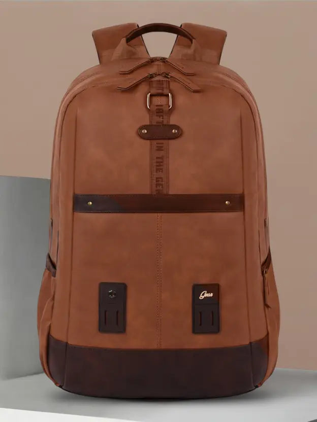Gear Classic Anti Theft Faux Leather 31L (Tan-Brown)