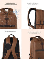 Gear Classic Anti Theft Faux Leather 31L (Tan-Brown)
