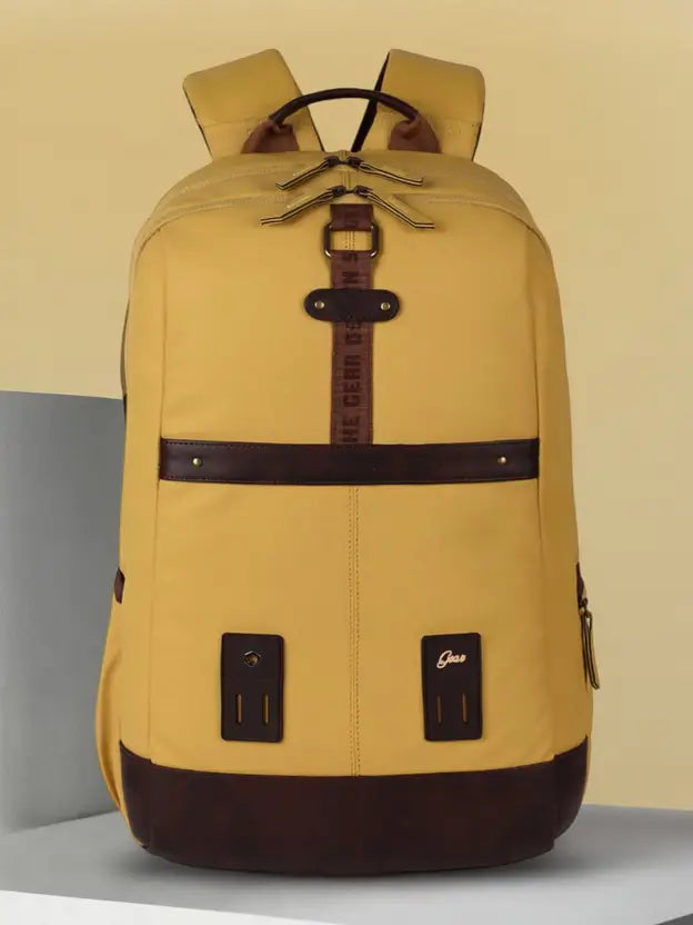 Gear Classic Anti Theft Faux Leather 31L (Yellow-Brown)