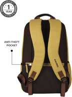Gear Classic Anti Theft Faux Leather 31L (Yellow-Brown)