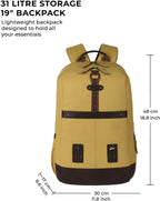 Gear Classic Anti Theft Faux Leather 31L (Yellow-Brown)